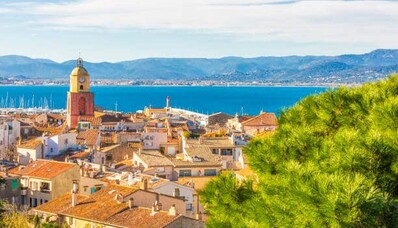 Helikoptervlucht over de Golf van Saint-Tropez