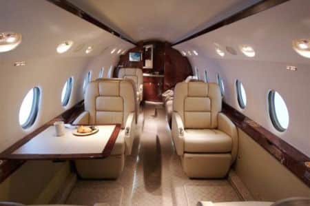 Jet privé G200 cabine intérieur