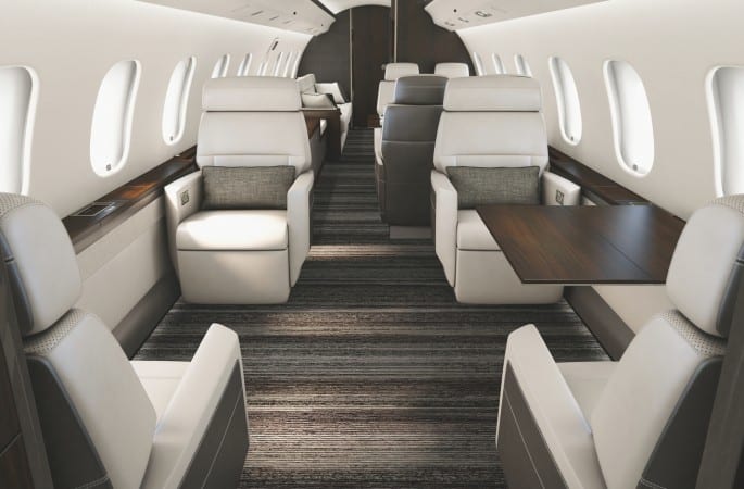 Global 6000 vue intérieure