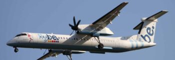 location jet privé: METRO III en vol, ciel partiellement nuageux.