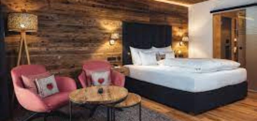 intérieur chambre hôtel chabichou - Courchevel