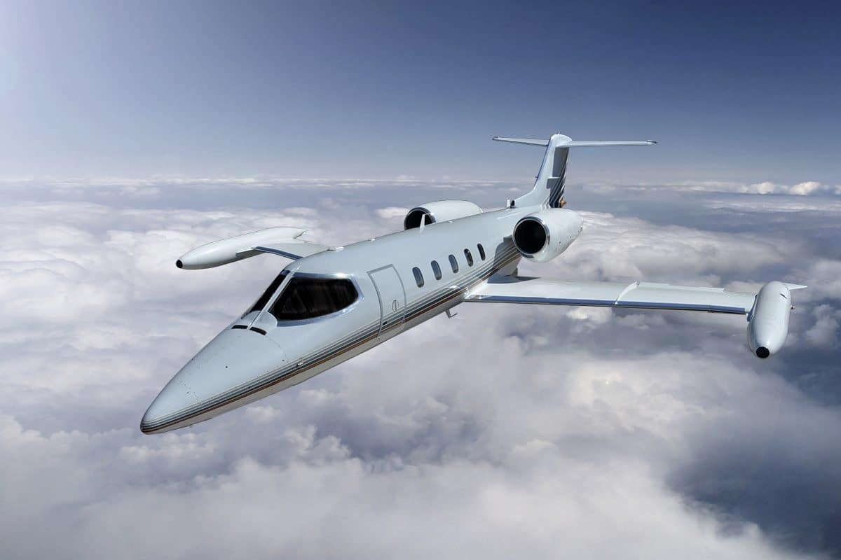 **location jet privé** : Citation VII au coucher du soleil.
