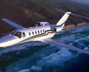 Citation CJ2 en vol