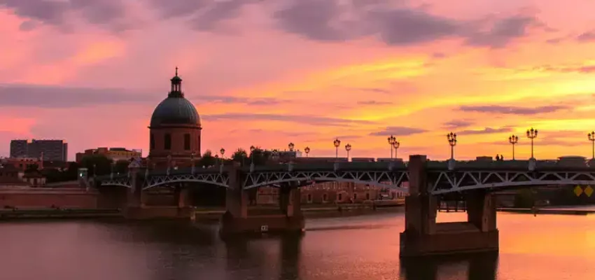 Toulouse couché de soleil