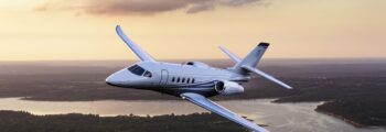 Citation X blanc vue d'en haut