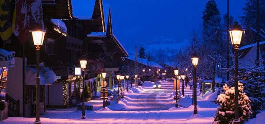 Gstaad, station de ski en Suisse