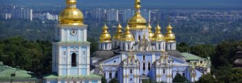 location jet privé : Vue panoramique de Kiev depuis Zhuliany