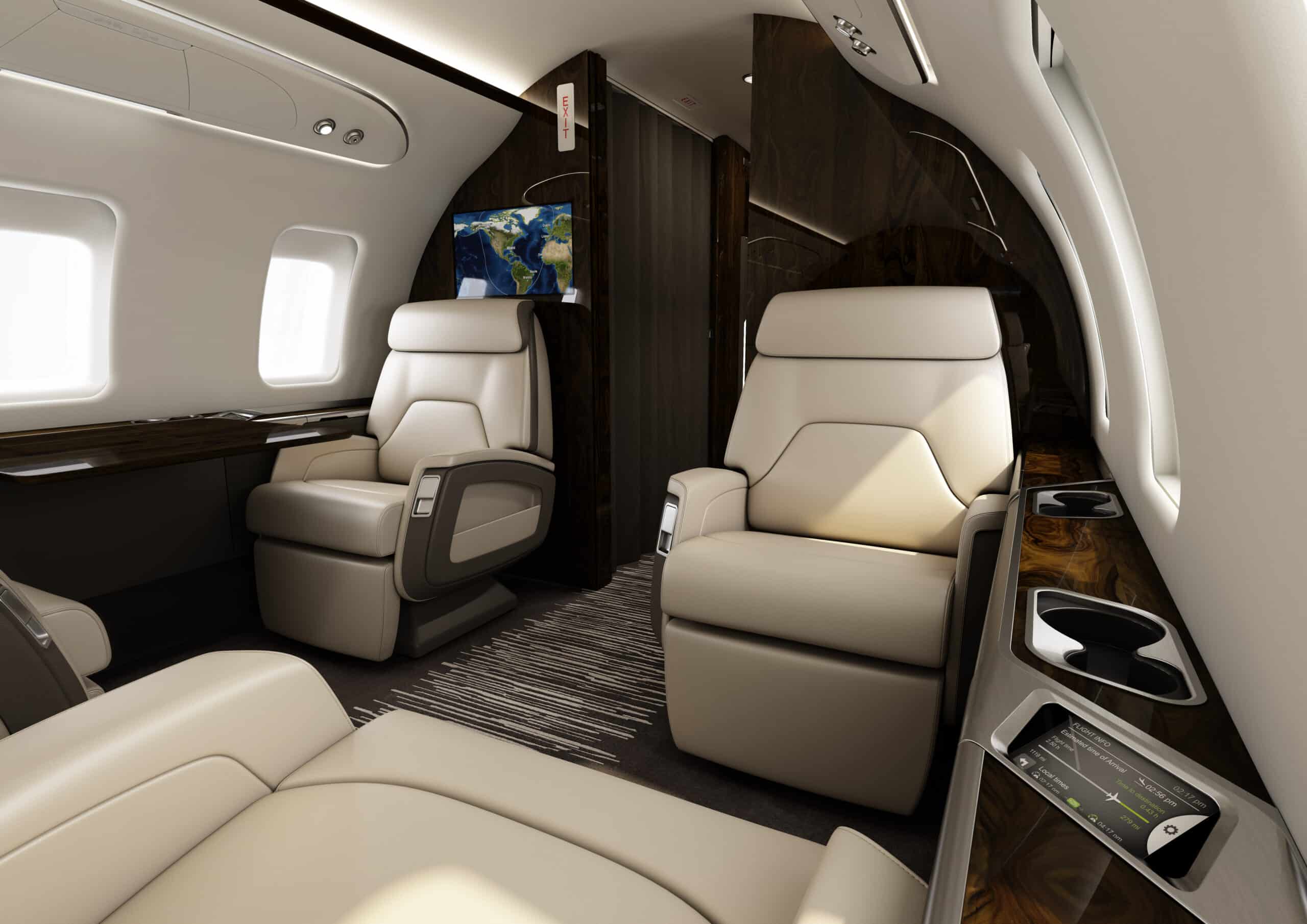 **location de jet privé Luxurious Challenger 650 intérieur**
