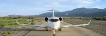 location de jet privé LEGACY 500 sur une piste