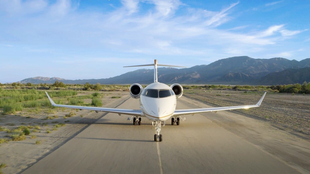 Jet privé Hawker Beechcraft en vol