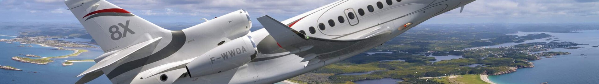 De Falcon 8X verbetert zijn cabine