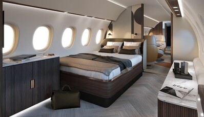 Slapen in een vliegtuig in Terre: een andere visie op de privéjet