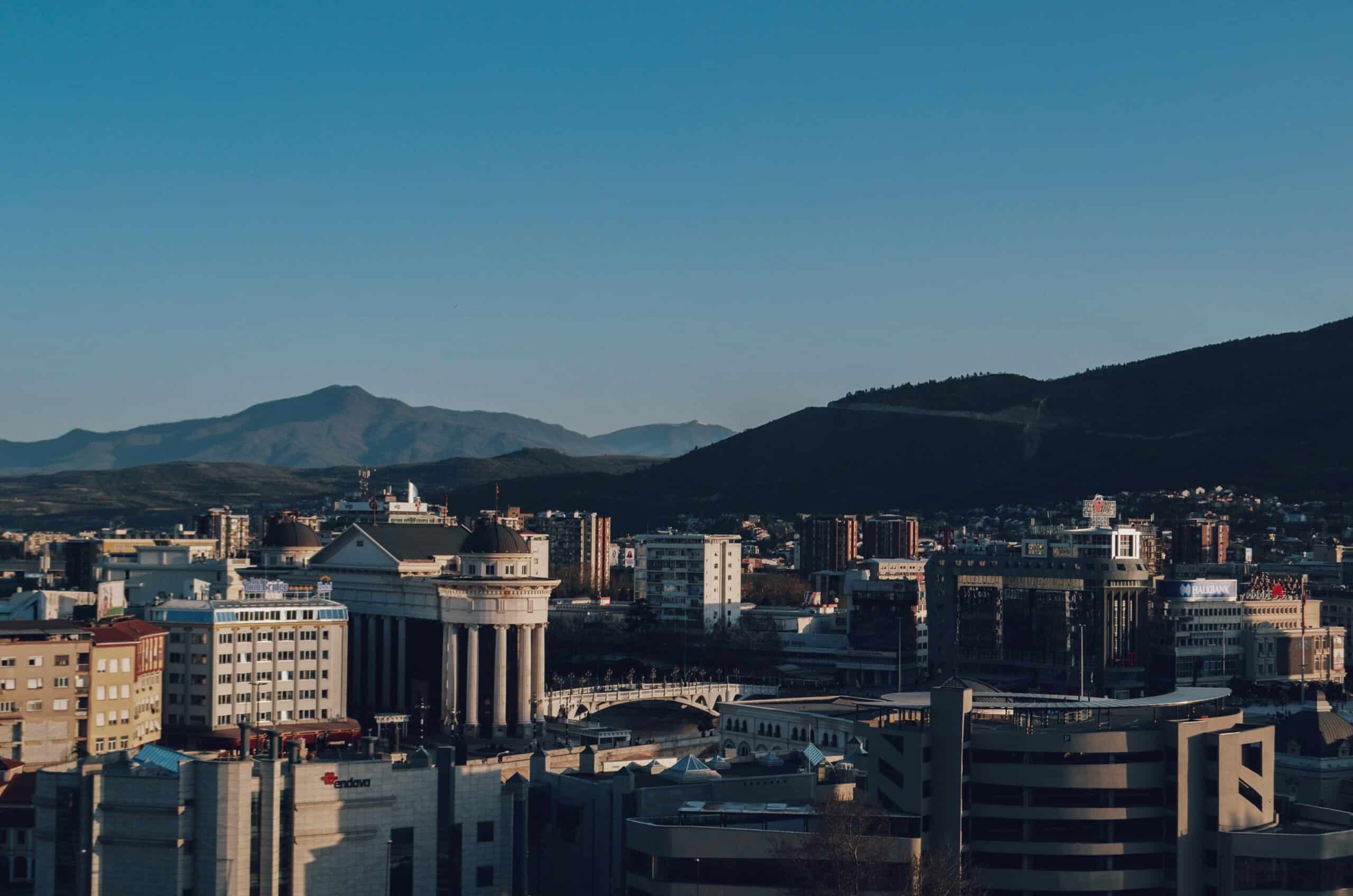 Skopje vue d'ensemble
