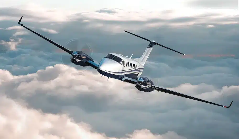 Jet privé Merlin III en vol
