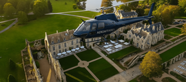 De wijngaarden van Bourgondië: helikoptervlucht