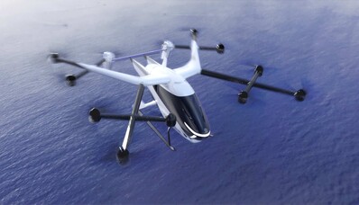 Het SkyDrive-vliegtuig op de Wereldtentoonstelling van Osaka 2025